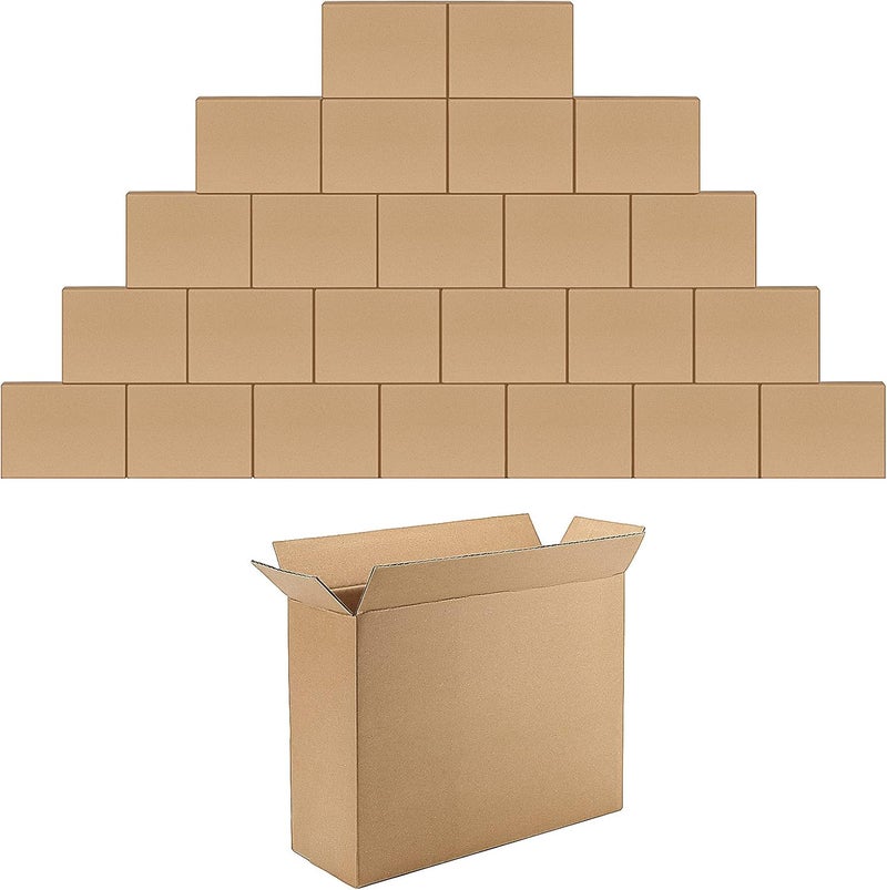 ZBEIVAN 12x9x4 Inches Shipping Boxes Pack of 25, Small Corrugated Cardboard Box for Business Mailing Packaging, Brown - Image 1
